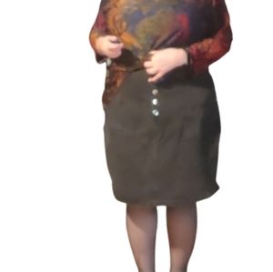 City Chic NWT Black denim skirt